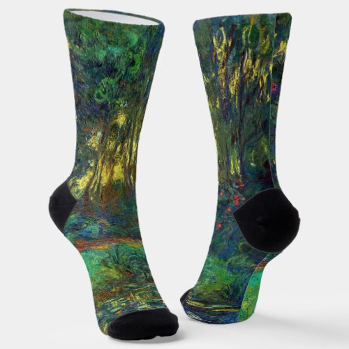 Claude Monet _ Corner of a Pond with Waterlilies Socks