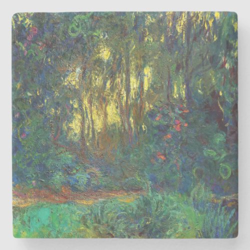 Claude Monet _ Corner of a Pond with Waterlilies Stone Coaster