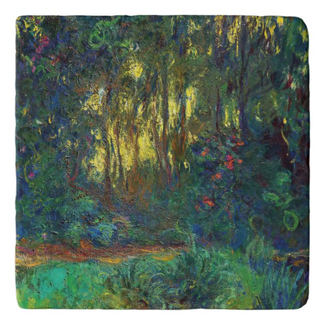 Claude Monet - Corner of a Pond with Waterlilies Trivet (Front)
