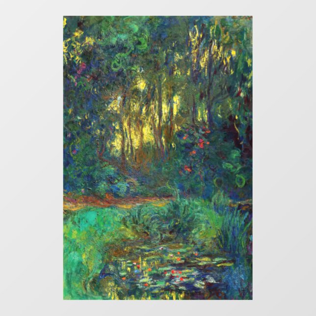 Claude Monet - Corner of a Pond with Waterlilies Wall Decal (Front)