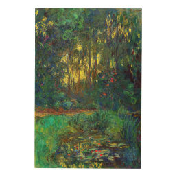 Claude Monet - Corner of a Pond with Waterlilies Wood Wall Art