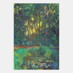 Claude Monet - Corner of a Pond with Waterlilies Wrapping Paper Sheets