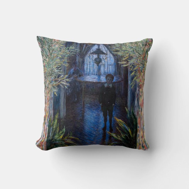 Claude Monet - Corner of the Apartment Throw Pillow (Front)
