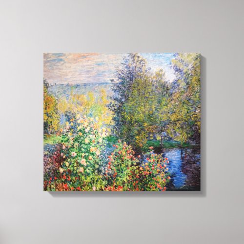 Claude Monet _ Corner of the Garden at Montgeron Canvas Print