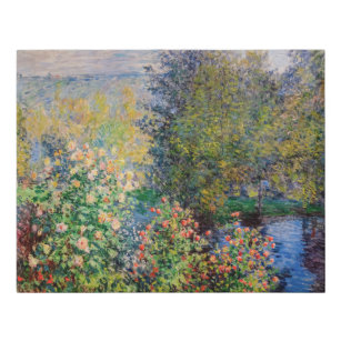 Claude Monet - Corner of the Garden at Montgeron Faux Canvas Print