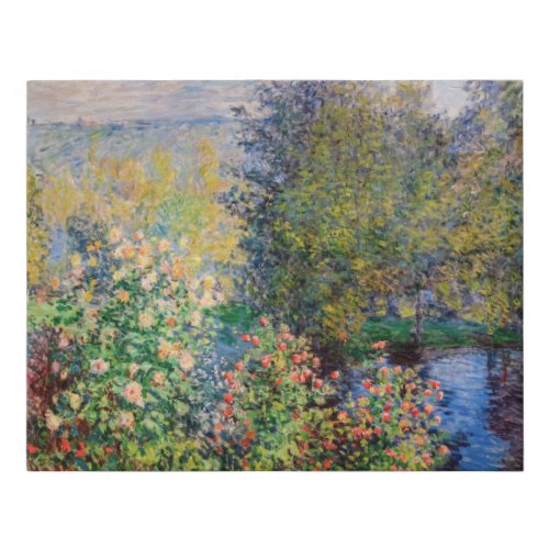 Claude Monet _ Corner of the Garden at Montgeron Faux Canvas Print