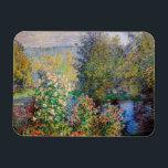 Claude Monet - Corner of the Garden at Montgeron Magnet<br><div class="desc">Corner of the Garden at Montgeron / Coin de jardin a Montgeron - Claude Monet,  Oil on Canvas,  1876</div>