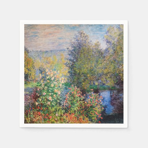 Claude Monet _ Corner of the Garden at Montgeron Napkins