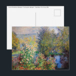 Claude Monet - Corner of the Garden at Montgeron Postcard<br><div class="desc">Corner of the Garden at Montgeron / Coin de jardin a Montgeron - Claude Monet,  Oil on Canvas,  1876</div>