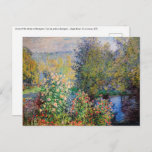 Claude Monet - Corner of the Garden at Montgeron Postcard<br><div class="desc">Corner of the Garden at Montgeron / Coin de jardin a Montgeron - Claude Monet,  Oil on Canvas,  1876</div>
