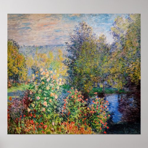 Claude Monet _ Corner of the Garden at Montgeron Poster