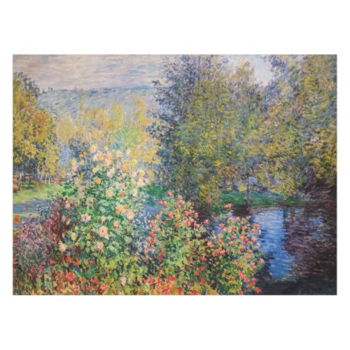 Claude Monet _ Corner of the Garden at Montgeron Tablecloth