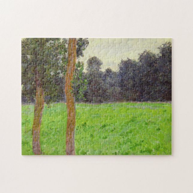 Claude Monet | Deux Arbres dans la Prairie Jigsaw Puzzle (Horizontal)