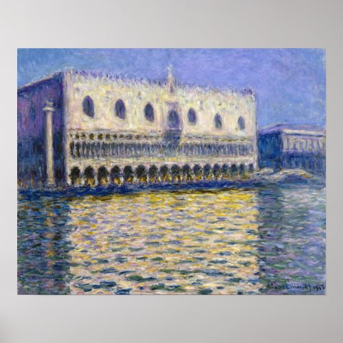 Claude Monet _ Doges Palace Poster