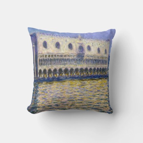 Claude Monet _ Doges Palace Throw Pillow