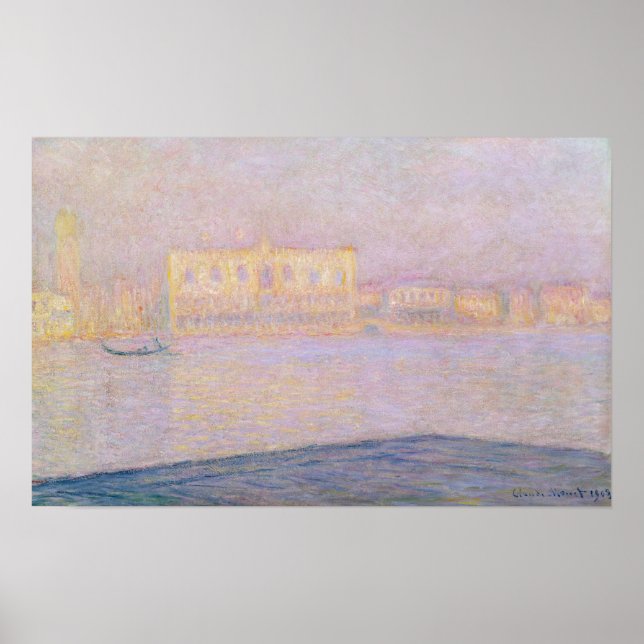 Claude Monet | Ducal Palace from San Giorgio, 1908 Poster (Front)