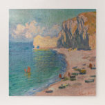 Claude Monet - Etretat: Beach and Falaise d'Amont Jigsaw Puzzle<br><div class="desc">Etretat: The Beach and the Falaise d'Amont - Claude Monet,  1885</div>