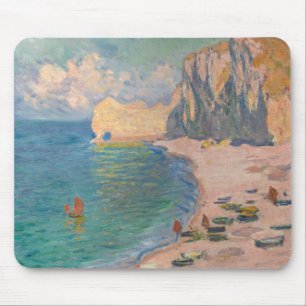 Claude Monet - Etretat: Beach and Falaise d'Amont Mouse Pad