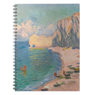 Claude Monet - Etretat: Beach and Falaise d'Amont Notebook
