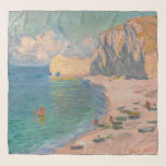 Claude Monet - Etretat: Beach and Falaise d'Amont Scarf<br><div class="desc">Etretat: The Beach and the Falaise d'Amont - Claude Monet,  1885</div>