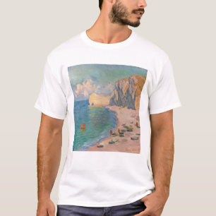 Claude Monet - Etretat: Beach and Falaise d'Amont T-Shirt