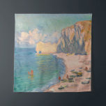 Claude Monet - Etretat: Beach and Falaise d'Amont Tapestry<br><div class="desc">Etretat: The Beach and the Falaise d'Amont - Claude Monet,  1885</div>
