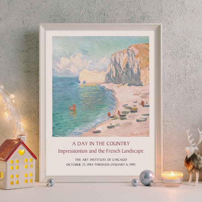 Claude Monet Étretat Etretat Beach Art Exhibition Poster (Creator Uploaded)