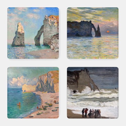 Claude Monet Etretat Masterpieces Selection Coaster Set