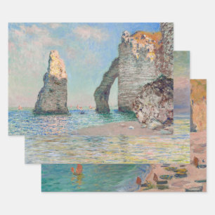 Claude Monet Etretat Masterpieces Selection Wrapping Paper Sheets