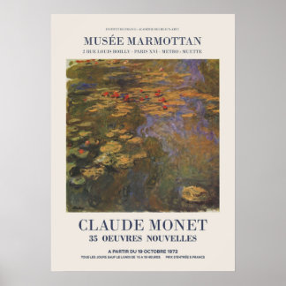 Claude Monet  Exhibition advertising an art exhibi Poster