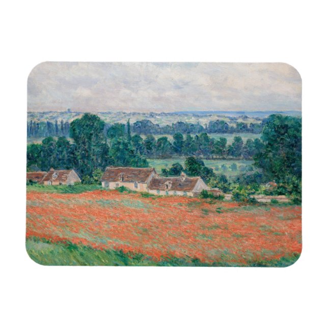 Claude Monet - Field of Poppies, Giverny Magnet (Horizontal)