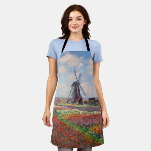 Claude Monet _ Field of Tulips in Holland Apron