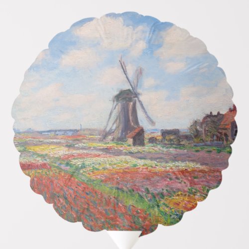 Claude Monet _ Field of Tulips in Holland Balloon