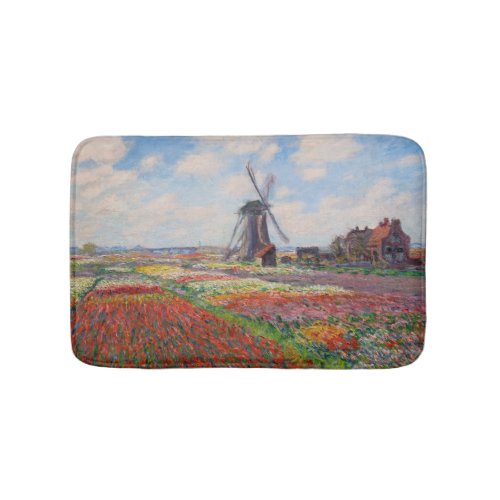 Claude Monet _ Field of Tulips in Holland Bath Mat