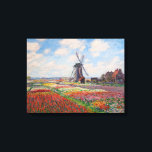 Claude Monet - Field of Tulips in Holland Canvas Print<br><div class="desc">Field of Tulips in Holland (Champs de tulipes en Hollande) - Claude Monet,  Oil on Canvas,  1886</div>