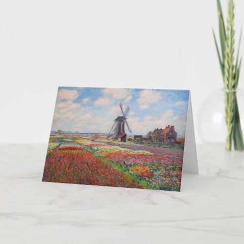 Claude Monet _ Field of Tulips in Holland Card
