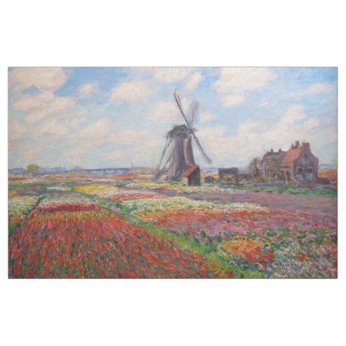Claude Monet _ Field of Tulips in Holland Fabric