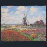 Claude Monet - Field of Tulips in Holland Fleece Blanket<br><div class="desc">Field of Tulips in Holland (Champs de tulipes en Hollande) - Claude Monet,  Oil on Canvas,  1886</div>
