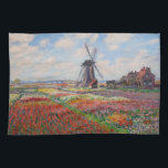 Claude Monet - Field of Tulips in Holland Kitchen Towel<br><div class="desc">Field of Tulips in Holland (Champs de tulipes en Hollande) - Claude Monet,  Oil on Canvas,  1886</div>