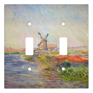 Claude Monet - Field of Tulips in Holland Light Switch Cover