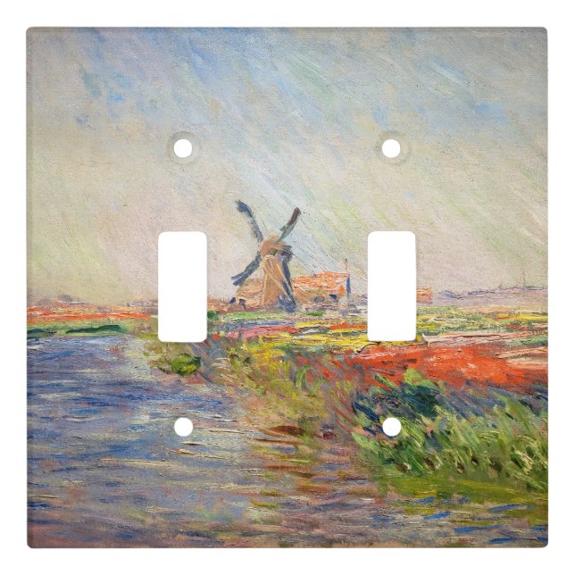 Claude Monet - Field of Tulips in Holland Light Switch Cover (Front)