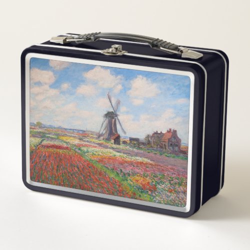 Claude Monet _ Field of Tulips in Holland Metal Lunch Box