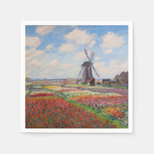 Claude Monet - Field of Tulips in Holland Napkins