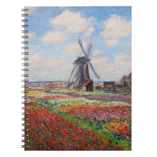 Claude Monet _ Field of Tulips in Holland Notebook