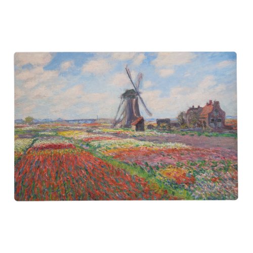 Claude Monet _ Field of Tulips in Holland Placemat