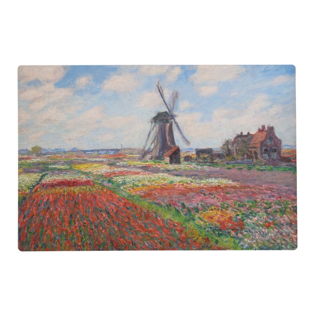 Claude Monet - Field of Tulips in Holland Placemat (Front)