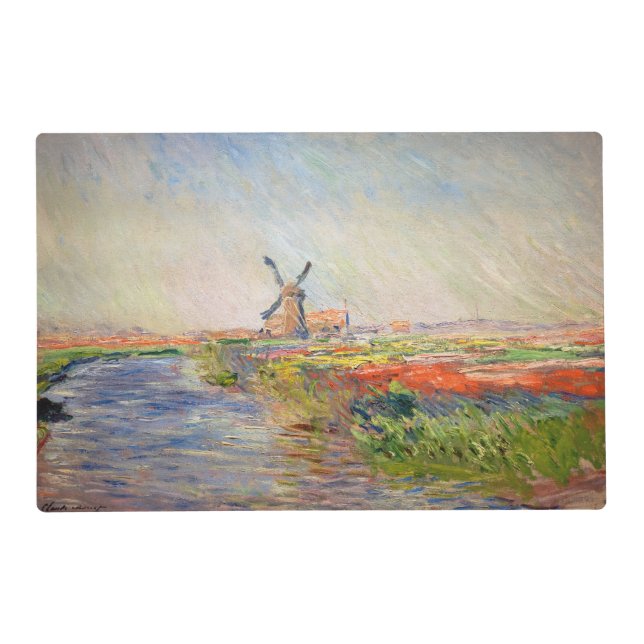 Claude Monet - Field of Tulips in Holland Placemat (Front)