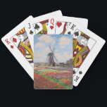 Claude Monet - Field of Tulips in Holland Poker Cards<br><div class="desc">Field of Tulips in Holland (Champs de tulipes en Hollande) - Claude Monet,  Oil on Canvas,  1886</div>
