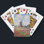 Claude Monet - Field of Tulips in Holland Poker Cards<br><div class="desc">Field of Tulips in Holland (Champs de tulipes en Hollande) - Claude Monet,  Oil on Canvas,  1886</div>