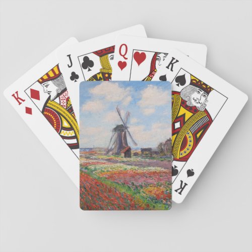 Claude Monet _ Field of Tulips in Holland Poker Cards